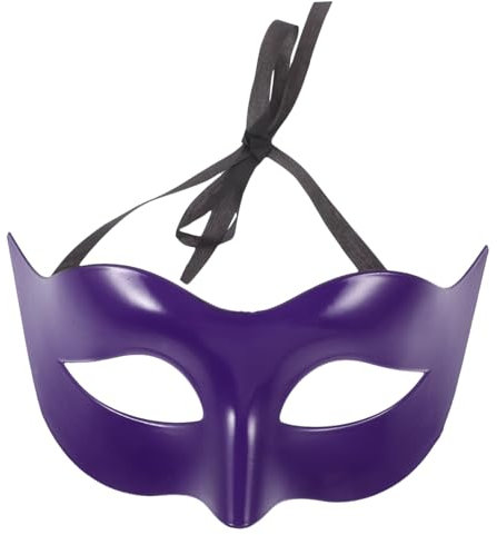 BESPORTBLE Masquerade Masks Men Masquerade Half-Face Mask Purple Mask Half-Face Party Mask Purple Party Mask Ball Face Mask -Mask For Dance Party Dance