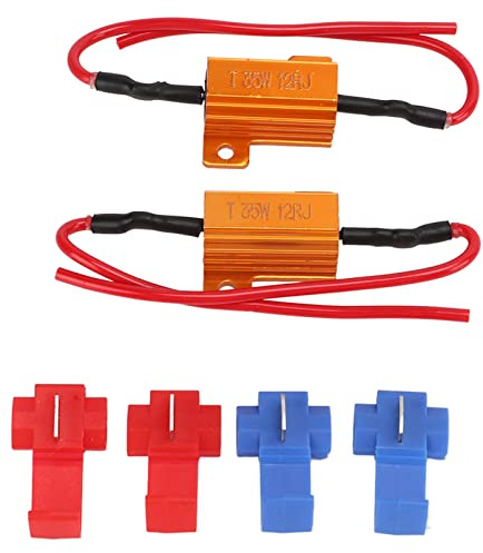 2 STÜCKE LED Lastwiderstand Decoder Widerstand Lastschutz 35W 12Ω Beleuchtungselektronik LED Blinker Nebelscheinwerfer Fehlerfrei Fehlercodes Beseitigen Zubehör Ersatzkit
