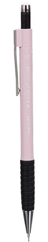 FABER-CASTELL 134727 - Portamine Grip 1347 rose shadows, grado di durezza B, spessore mina 0,7 mm, con gomma integrata, 1 pezzo