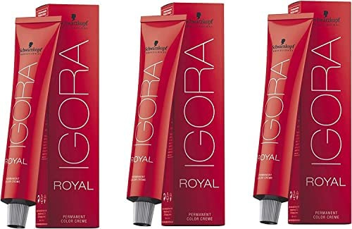 Schwarzkopf - Igora royal - coloration permanente 7.0 blond - lot de 3 tubes