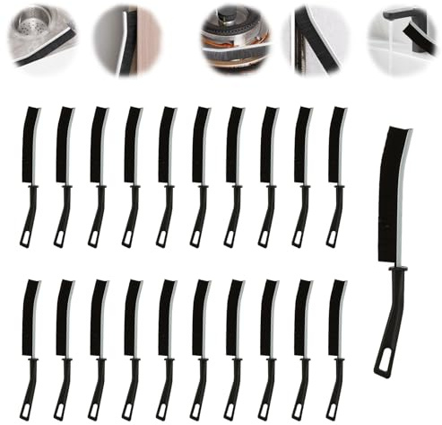 Oungy 30 PCS Hard Bristle Crevice Cleaning Brush Corners Cleaning Brush Tool Slim Gap Scrubbing Tool Thin Grout Cleaner Brush for Bathroom Kitchens Window Tracks