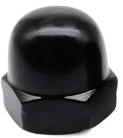 1/5/10 Stück DIN1587 M3 M4 M5 M6 M8 M10 M12 Schwarz 304 A2-70 Edelstahl Sechskant Hutmutter Dekorative Abdeckung Halbkuppelmutter (Size : 10pcs M5)