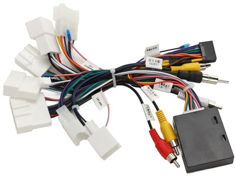 XTevu Adaptateur de faisceau de câblage stéréo pour autoradio avec adaptateur USB CANBUS pour Toyota Camry Corolla RAV4 4Runner Tacoma Amplificateur SWC