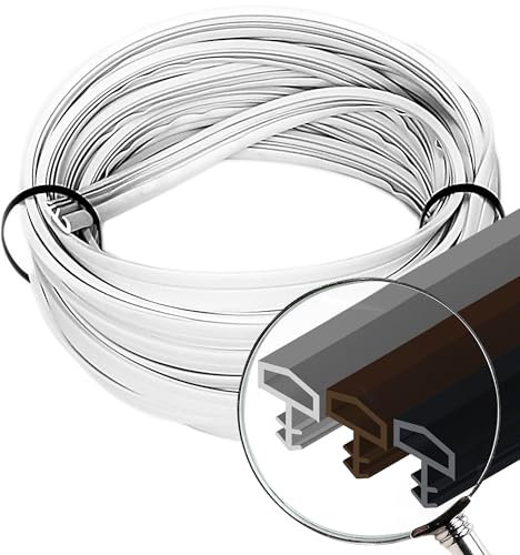 Isolation phonique Cadre de porte 5 m blanc F-171 | Joint de fenêtre en upvc | Boudin de porte pour fenêtre | Bande d'étanchéité en caoutchouc | Isolation acoustique pour portes | Portes en bois |