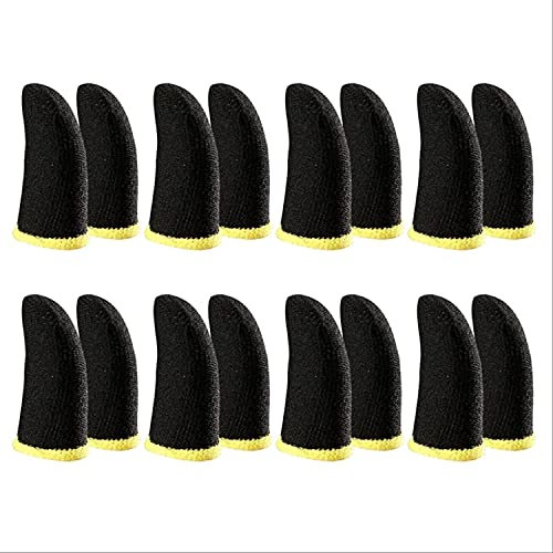 Flpeekash Spiel Finger Manschette DüNne Atmungsaktive Anti-Schweiß Anti-Rutsch Finger Daumen Manschette Gaming Fingerlinge Handschuhe für Zieltasten