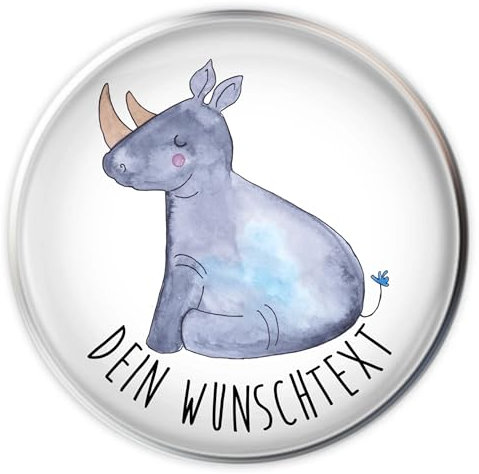 Mr. & Mrs. Panda Stöpsel Waschbecken Einhorn Nashorn - Personalisierte Geschenke, Wunschtext, Regenbogen, Witzig, Abfluss Stopfen, Unicorn, Zoo, Selbst Gestalten, Lustig, Personalisierung