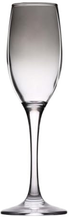 alpina Lot de 4 verres à champagne - Verres à champagne fumés - Convient également pour le Prosecco et le Cava - Flûtes à champagne pour toutes les occasions - Verre, Fumé