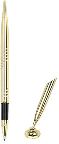 VOCUE 4 Stück Theken-Servicestift Kugelschreiber Empfang Service Stift Hochzeit Gäste Metall Stift mit Sockel für Banken