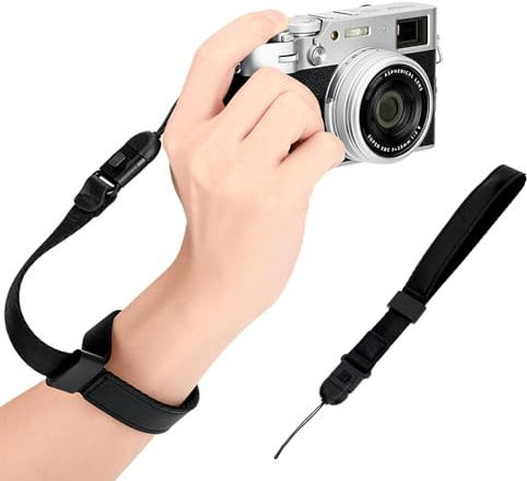 JJC Kamera-Handschlaufe Deluxe Kompatibel mit Leica D-LUX 8, D-LUX 7, Q3 43, Q3 Q2 Q, M11-P M11 M10-R M10, Ricoh GR IV Schnellverschluss Spiegellose Systemkameras & Point und Shoot-Kamera Handschlaufe