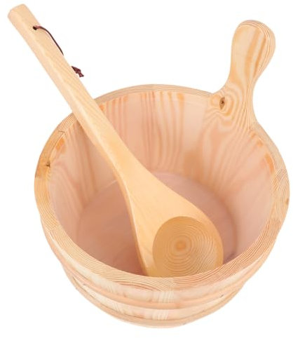 VANZACK 1satz Sauna Eimer-Set Mit Schöpfkelle Teiliges Zubehör Für Sauna Spa Und Dampfbad Leichtes Design Große Kapazität Langlebig Und Handgefertigt Für Entspannende Anwendungen