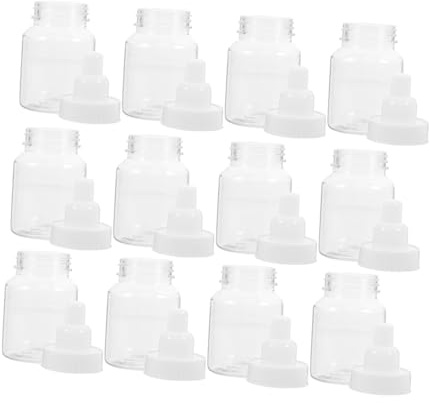 OATIPHO Stück Babyflasche Pralinenschachtel Kleine Babyflaschen leere Zuckerstangenröhren Flaschen für Babyjungen Gefälligkeiten für Babyparty Plastikbabyflaschen Stillflaschen pp Weiß