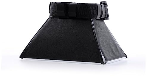 Universeller Blitzdiffusor für DSLR Blitzgeräte, Kunststoff Schwarz | Weiches, Gleichmäßiges Licht, Faltbar und Tragbar, für Blitzgeräte, Kompakt Verstaut, 2 Stück-pack