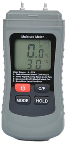 Reapyyt Misuratore Digitale di Umidità del legno HD un Doppia Inserzione nel Carta con Funzione di Temperatura MT01