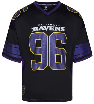 Recovered Baltimore Ravens NFL Mesh Oversized Top Jersey Trikot Schwarz - 4XL