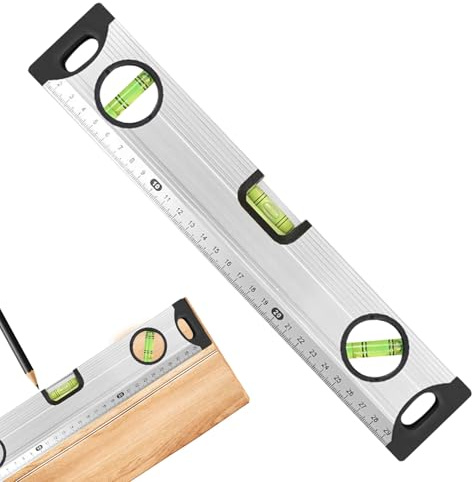 Kleine Wasserwaage | 30 Cm Wasserwaage Mit 3 Libellen,Aluminiumlegierung Magnetische Präzise Für Holzarbeiten Hausrenovierung montage,Für Renovierung Elektroinstallation Fliesen