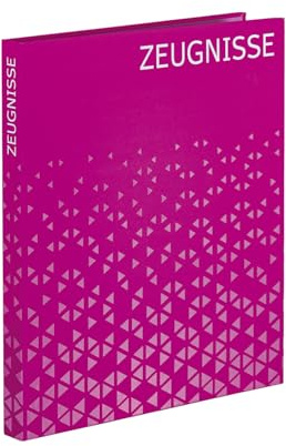 HERMA Carpeta de certificados, tamaño A4, 18 unidades, con 10 fundas transparentes para 20 certificados, certificados y documentos, con impresión interior, mecanismo de 4 anillas y patrón refinado