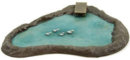 Duck Pond OO/HO Gauge Unpainted by WWS – Model Railway, Diorama, Scenery, Countryside