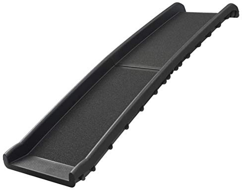 JAMAXX Hunderampe klappbar Auto Hundetreppe AntiRutsch KofferraumRampe stabil 90kg Max, 156x40 cm, faltbare Einstiegshilfe Hundeautorampe für große schwere Hunde, Kunststoff Rampe leicht & stabil PDR1