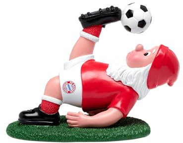 FC Bayern München Gartenzwerg Fallrückzieher Rot I Fußball I Gartendeko
