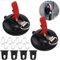 Raxfekro 2 ventose con 8 ganci a S e 4 ganci per tende da sole in silicone, gancio a ventosa, per campeggio, tenda, roulotte, tenditori