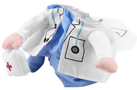 Costume veterinario - Costume da animale domestico per cane e gatto, abbigliamento da festa traspirante per animali domestici, abbigliamento per feste per cani e gatti di piccola e media taglia