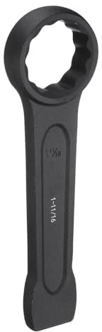 sourcing map Striking Wrench 1-11/16 12-Point Flat Strike Wrench Slogging Ring Spanner Straight Handle Box End Striking Wrenches
