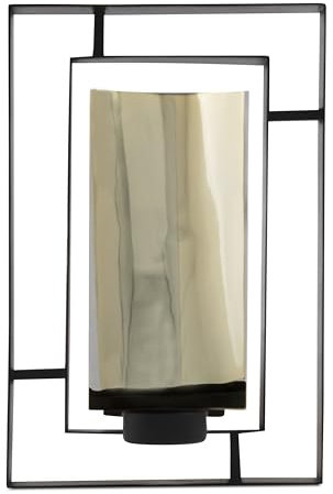 VIDI Luce Di Luna Portacandela | Portacandele Oro per Decorazione Soggiorno | 17x26 cm Decorazione da Parete Elegante | Design Moderno di Portacandele | Decorazione Soggiorno