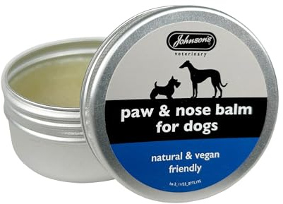 Johnson's Pfoten- und Nasenbalsam für Hunde, 50 ml – Feuchtigkeitspflege für trockene Haut und rissige Hundepfoten, Hundezubehör für alle Jahreszeiten
