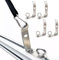 T-Slot Truck Crossbar Load Stops Replacement,4pcs 304 Stainless Steel Roof Rack Brackets,Universal Anti-Slip Ladder Clamps for Ski Snowboard Kayak Skateboard Firewood Transport