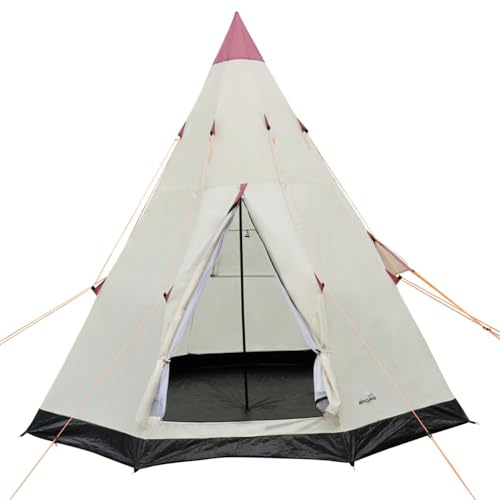 Redcliffs Teepee Camping Tent | 2-3 Person, Spacious & Durable Tipi, 250x250x240cm, Weather-Resistant Polyester with Easy Setup, Ideal for Family, Group Camping, Festivals & Outdoor Adventures