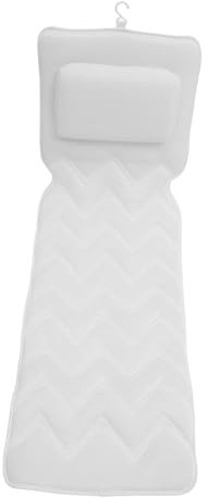 minkissy 3d Tub Pillow Bathtub Cushion with Suction Cups, Large Breathable Hollow Out Non-slip Bath Mat with Pillow for Full Body Support and Neck Relief in Bathtubs,