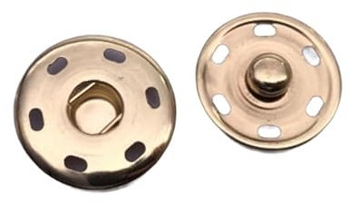 YUHGFD 100Sets Press Studs Buttons, Rust Proof Metal Snap Fasteners, Secure Fastening Snap Buttons for Sewing Projects, Handbag Crafting