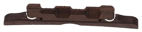 CLISPEED Rosewood Mandolin Bridge Replacement Part Musical Instrument Supply Sturdy Wooden Bridge Suitable for Mandolin Accessories Random Color