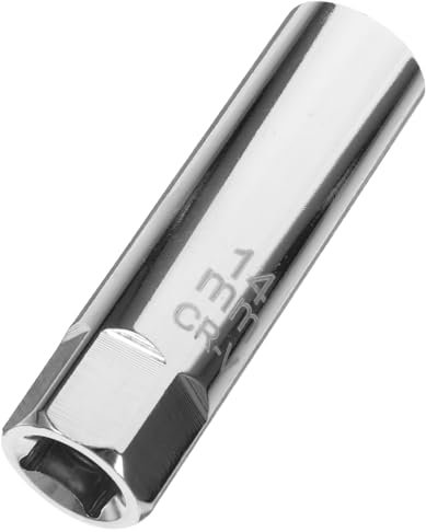 Luxshiny Chiave Bussola per Candele in Ferro, Magnetica e Ultra Sottile, Rimozione Facile delle Candele per Riparazione Auto, Argento