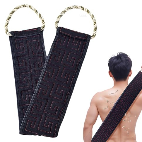HABNI 1 Pezzo Scrubber per la Schiena, Spazzola Posteriore Doccia Massaggio Della Schiena, Scrubber Schiena Doccia Esfoliante Sul Retro, Migliora la Pelle, Unisex, Nero