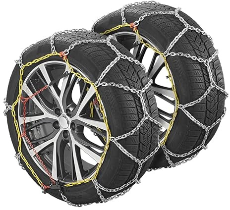 ProPlus Schneeketten KNR225 16mm breite Kettenglieder ÖNORM für verschiedene Reifengrößen inklusive Reparaturglieder und Koffer - Autokette - 2 Stück