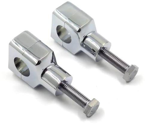 Motorcykeltillbehör Styling Elevador De Manillar De 25 Mm para Motocicleta, Color Negro, con Aumento De 1 Pulgada para B&MW R1150RT R 1150 RT(Plata)