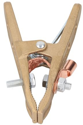 Hyuduo Pince de Terre de Soudage en Laiton 500A, Large Ouverture de Mâchoire pour le Soudage et la Découpe au MIG MMA TIG, Pince de Terre en Laiton Robuste avec des Performances Stables