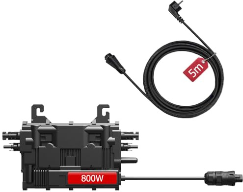 EON-MI800S 800W Mikro-Netzeinspeise-Wechselrichter, Dual MPPT, WiFi | 16–60V DC Eingang, VDE-zertifiziert, Plug & Play, IP67, App-Steuerung, ideal für Balkonkraftwerke, 0% MwSt