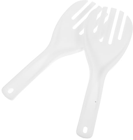 SHERCHPRY Lot de 2 Cuillères à Riz Épaisses en Plastique Antiadhésif, Ustensiles de Service pour Cuiseur à Riz, Pagaies Légères et Solide, pour Restauration, Cafétérias Cuisine