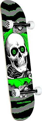 Powell Peralta Factory Skateboard-Ripper, 20,3 cm, silberfarben / Grün