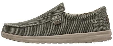 HEYDUDE Mikka Braided - Scarpe Uomo Slip-On - Mocassini, Army, 42