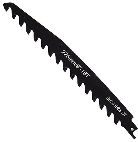 LAIWOO Säbelsägeblätter Stein, Hartmetallstahl Sägeblätter, Ytong Säge, Ziegelsäge Säbelsäge Steinsäge für Porenbeton, Beton, Einhell, Dewalt, Bosch (225mm)