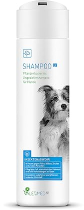 Valetumed Shampoo EC, 250 ml, Insektenschutzmittel zur Abwehr von Flöhen, Zecken und Anderen Ektoparasiten, schützt bis zu 24 Stunden vor dem Befall