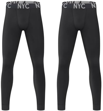 L&K-II Lot de 2 sous-vêtements Thermiques Longs pour garçon, sous-vêtements de Sport pour garçon, sous-vêtements Longs pour garçon, sous-vêtements en Coton pour garçon 2602 146/152