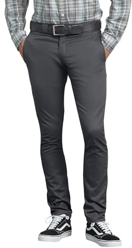 Dickies Herren-Arbeitshose, Enge Passform, Dunkelgrau, 32W / 32L