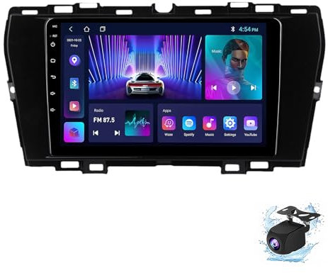 Android 14 Autoradio per SsangYong Tivoli 2019-2021 9 Pollici Stereo Auto Radio Doppio DIN con CarPlay/Android Auto GPS USB Bluetooth WiFi FM Comandi al Volante Touchscreen(P6(8G+128G))