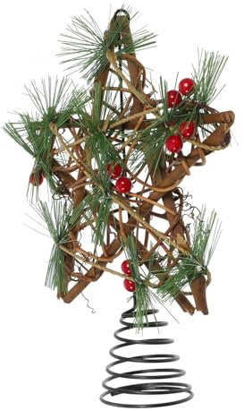 ROMISBABA Weihnachtsbaumspitze Eleganter Christbaumdeko Für Festliche Anlässe Leichte Installation Langlebig Und Passend Für Weihnachtsbäume
