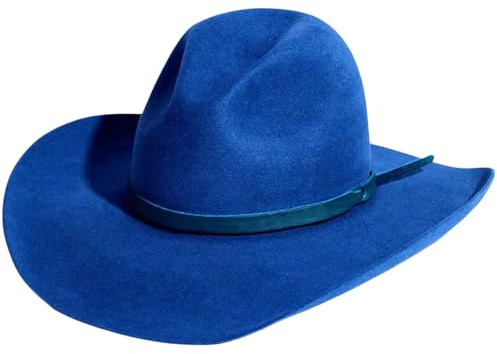 BHFYOB Homburg Zylinderhut mit exotischem Gürtel viktorianischer Zeitalter Wolle Zylinder Klassischer Porkpie Hut für Jungen Männer Erwachsene Wolle