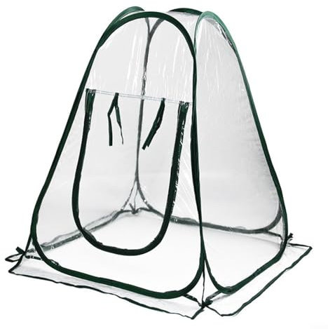 Hasaller Refugios de invernadero plegable pequeña tienda de invernadero transparente PVC planta de jardín casa de cultivo mini invernadero P-op Up invernadero para jardín patio trasero planta
